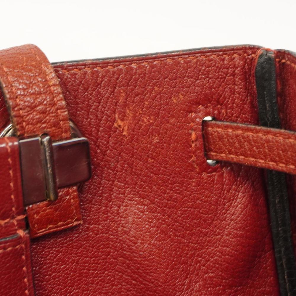 Hermes Shoulder Bag Cabana E Stamp Togo Rouge Ash Women's - Picture 8 of 11